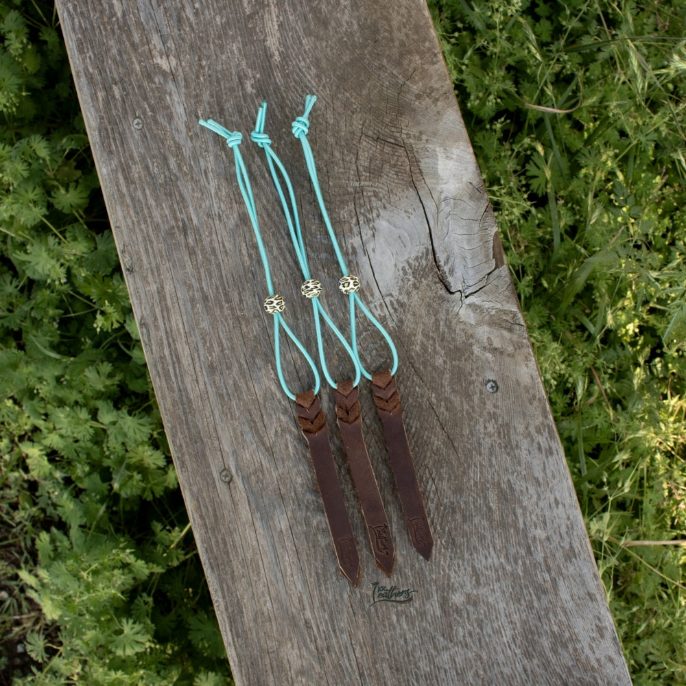 Mint Turquoise Leopard Rope Bungee Strap