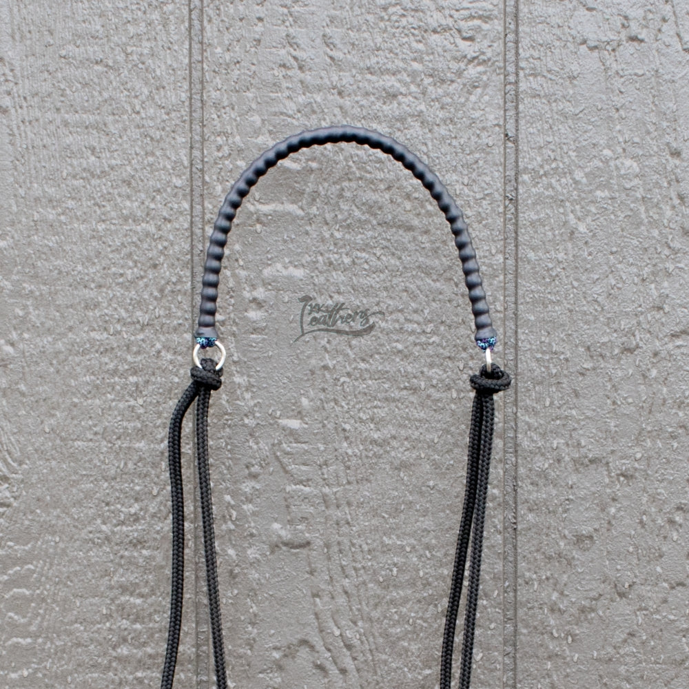 Black Mermaid Beaded Draw Bit Headstall