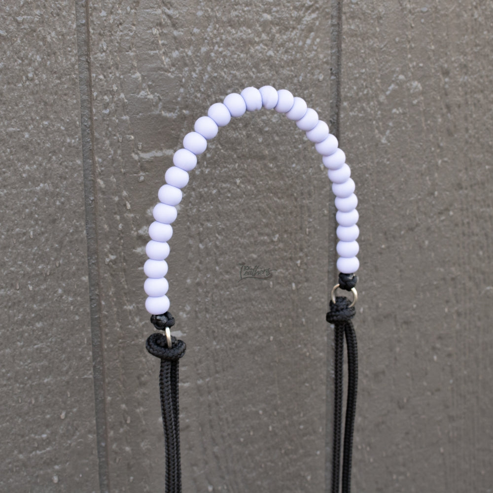 Solid Colors Silicone Beaded Draw Bit Headstall