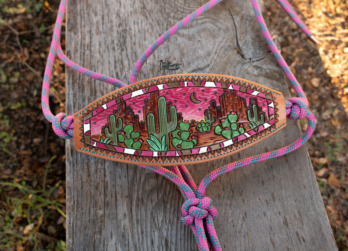 Pink Desert Dweller Rope Bronc Halter