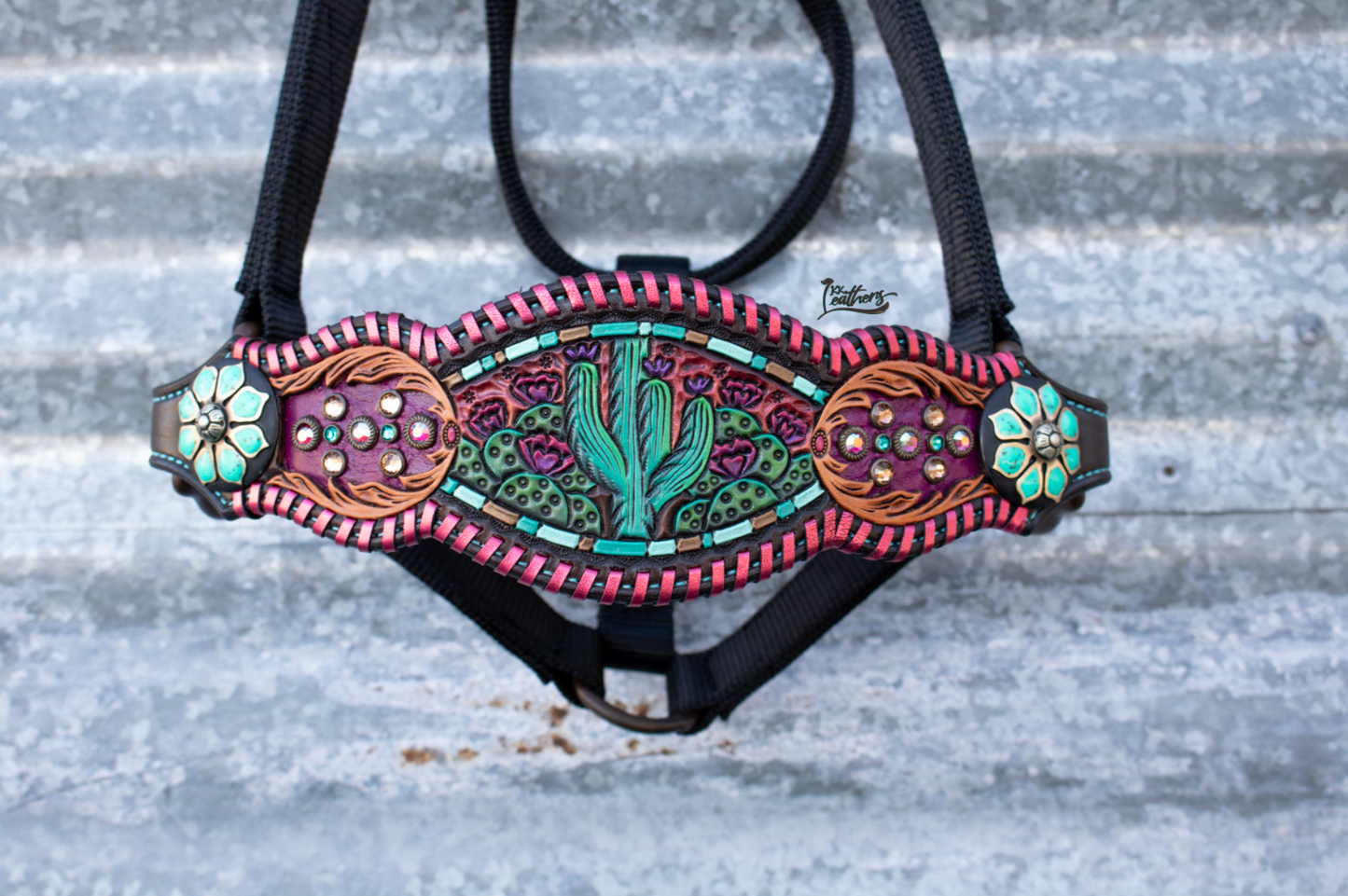 Prickly Pear Cactus Bronc Halter