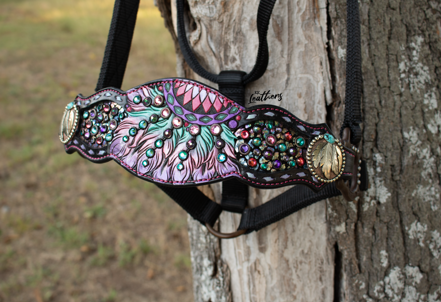 Dream Catcher Crystal Bronc Halter