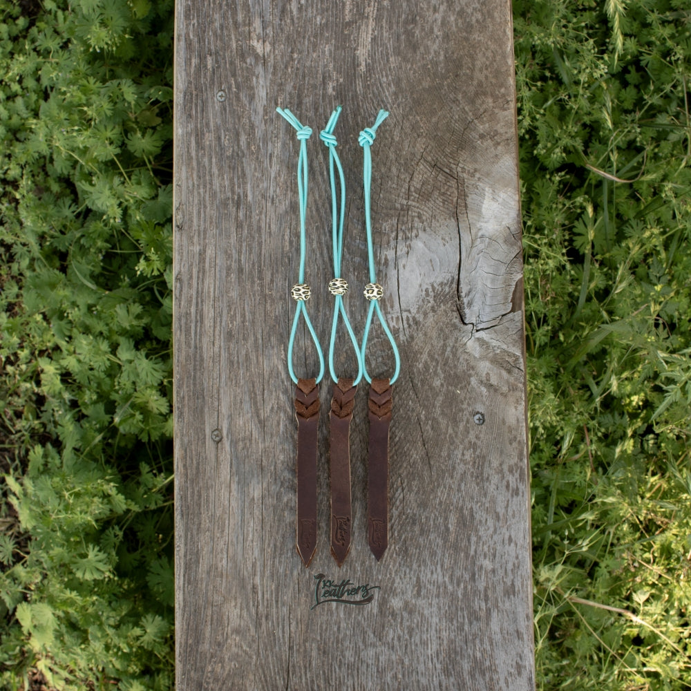 Mint Turquoise Leopard Rope Bungee Strap