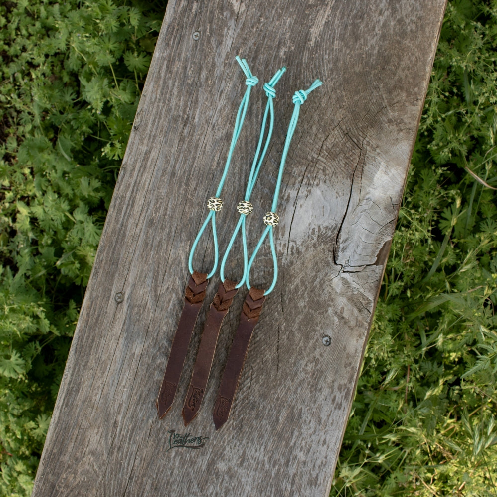 Mint Turquoise Leopard Rope Bungee Strap