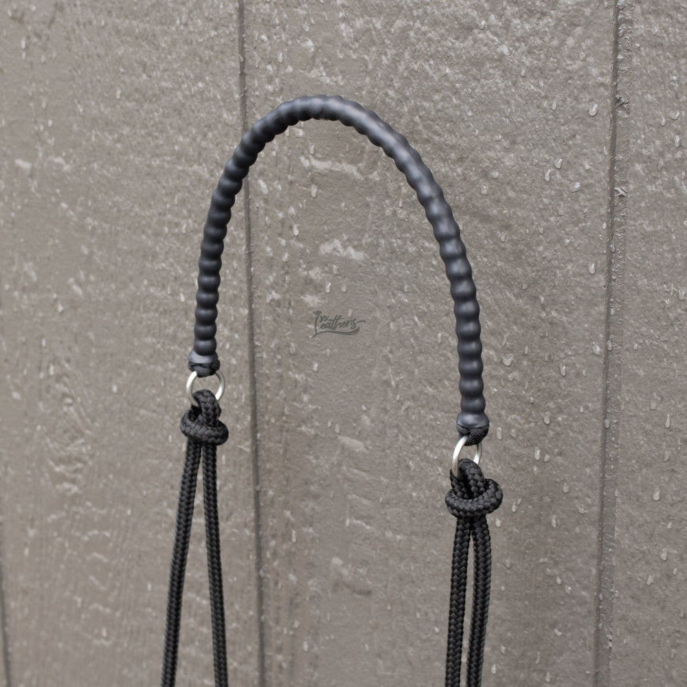 Black Weighted Draw Bit Headstall