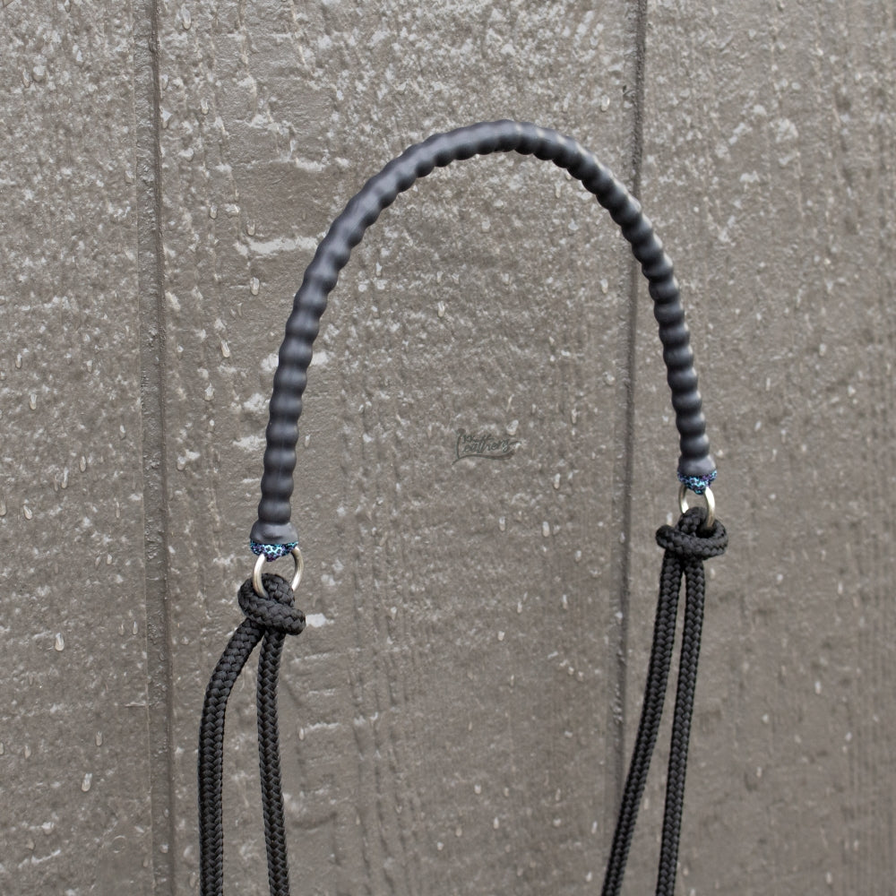 Black Mermaid Beaded Draw Bit Headstall