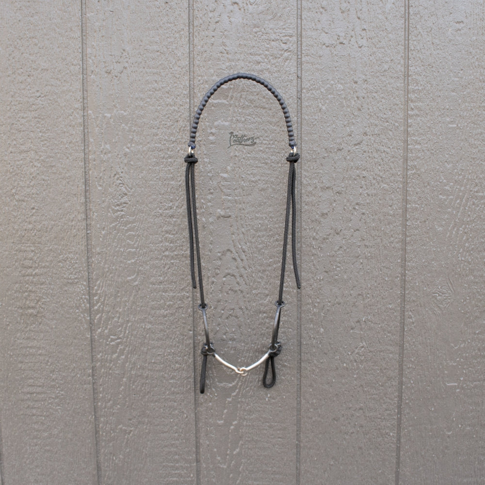 Royal Blue Weighted Draw Bit Headstall