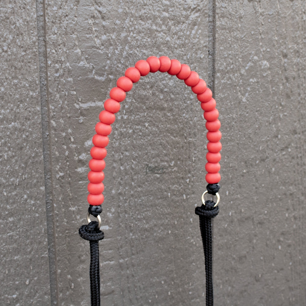 Solid Colors Silicone Beaded Draw Bit Headstall