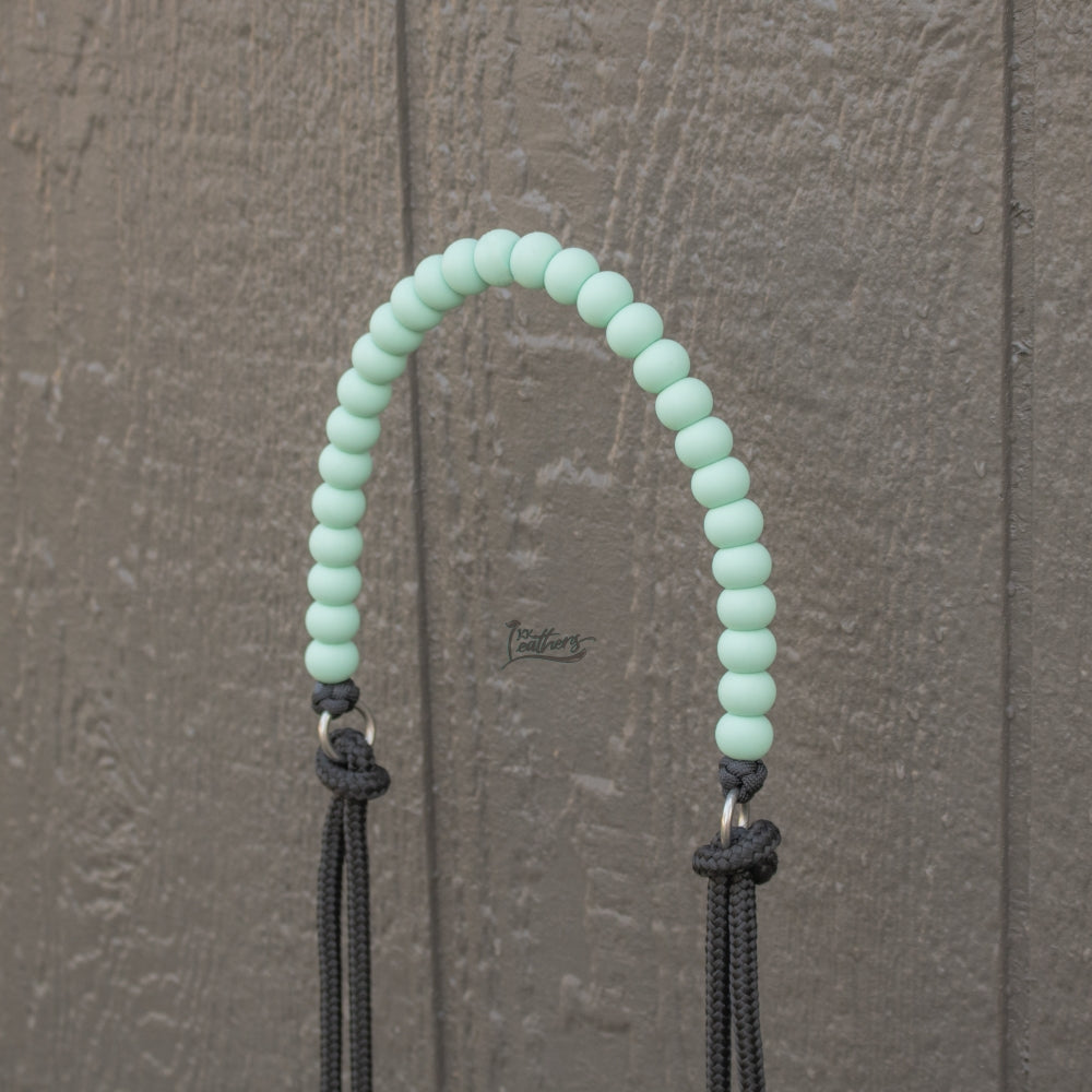 Mint Silicone Beaded Draw Bit Headstall
