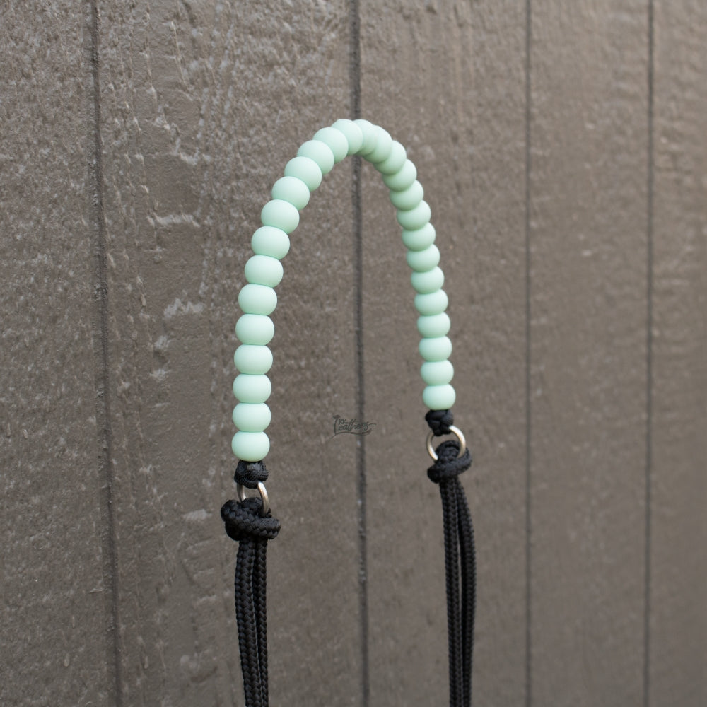 Mint Silicone Beaded Draw Bit Headstall