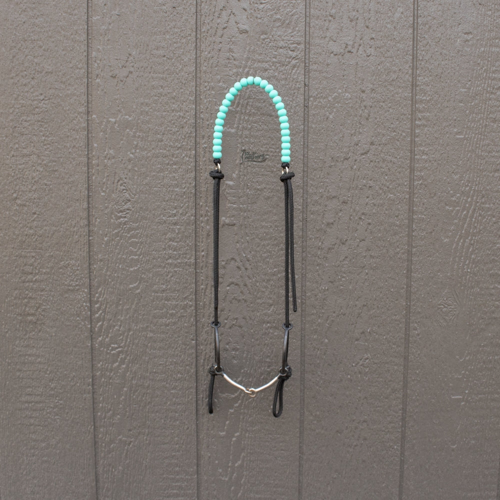 Solid Colors Silicone Beaded Draw Bit Headstall