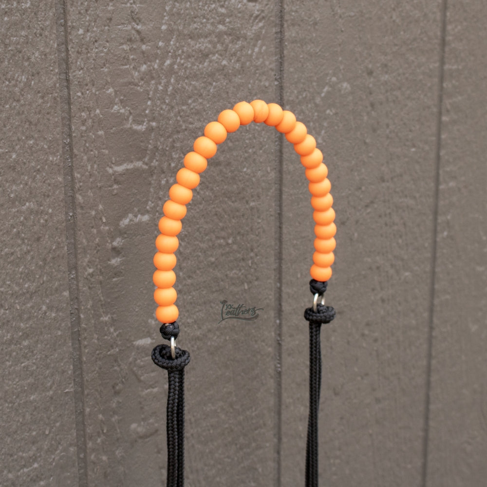Solid Colors Silicone Beaded Draw Bit Headstall