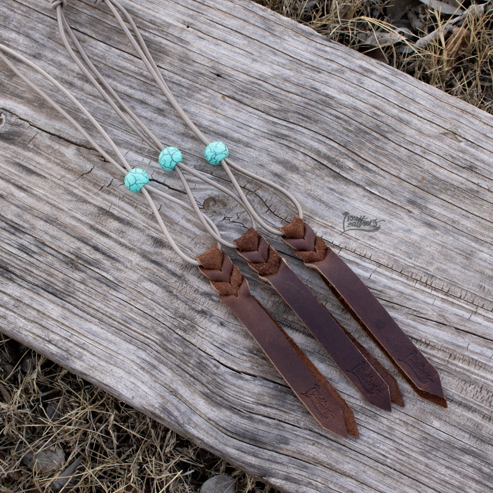 Tan Turquoise Rope Bungee Strap