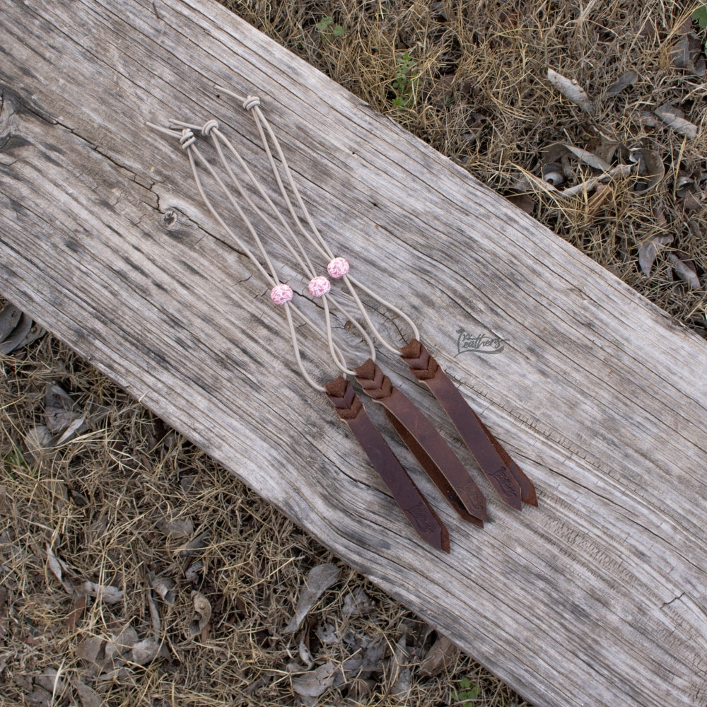 Tan Pink Cowgirl Rope Bungee Strap
