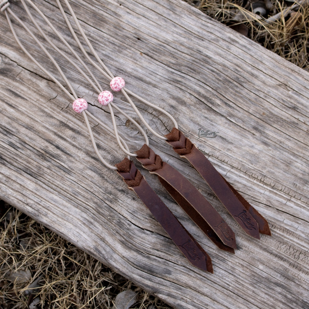 Tan Pink Cowgirl Rope Bungee Strap