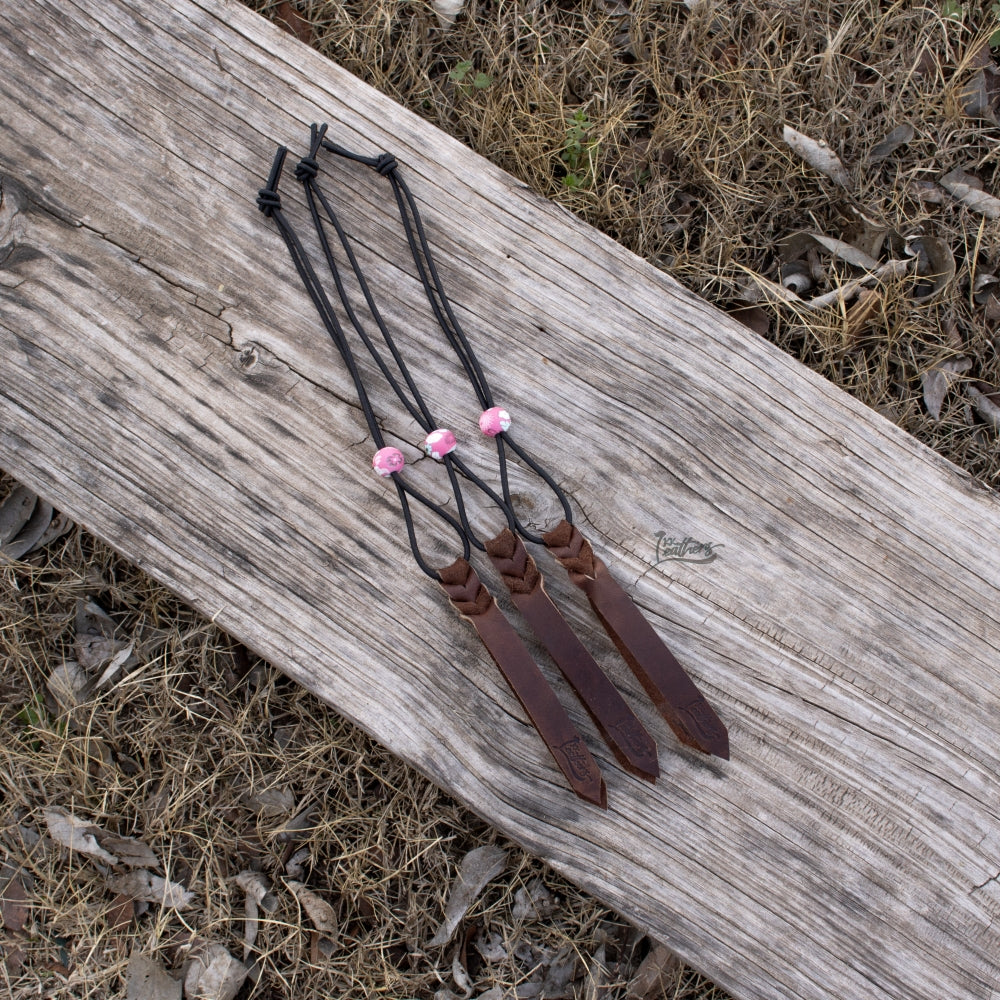 Black Pink Retro Flower Rope Bungee Strap
