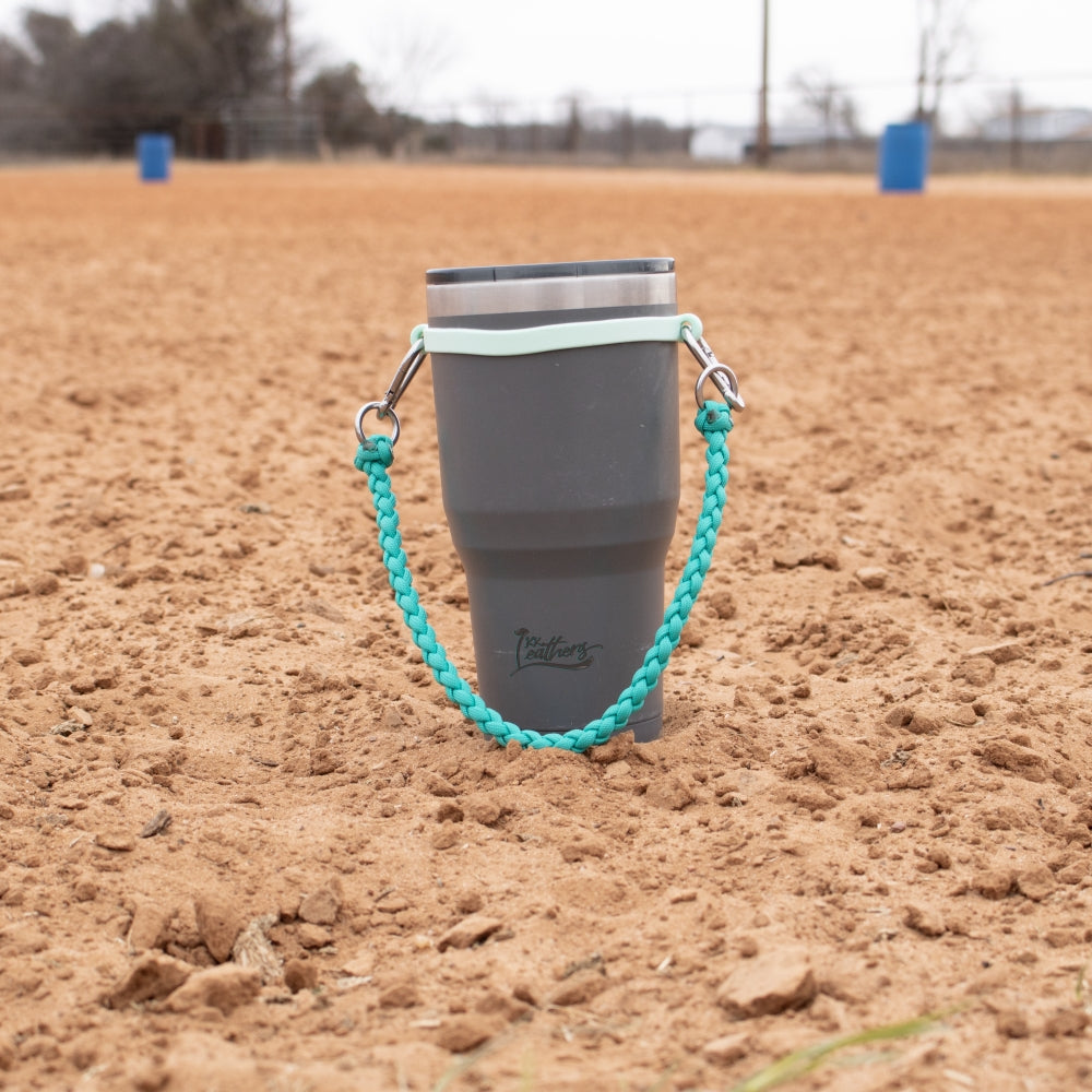 Seafoam Braided Paracord Tumbler Strap