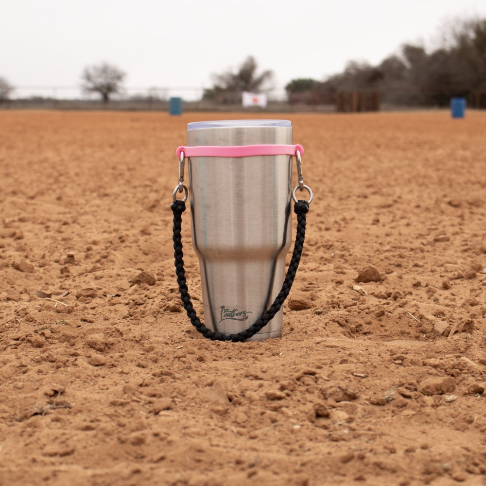 Black Braided Paracord Tumbler Strap