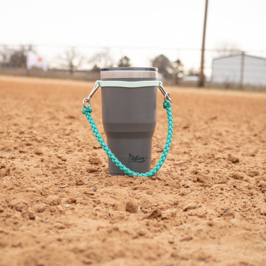 Seafoam Braided Paracord Tumbler Strap