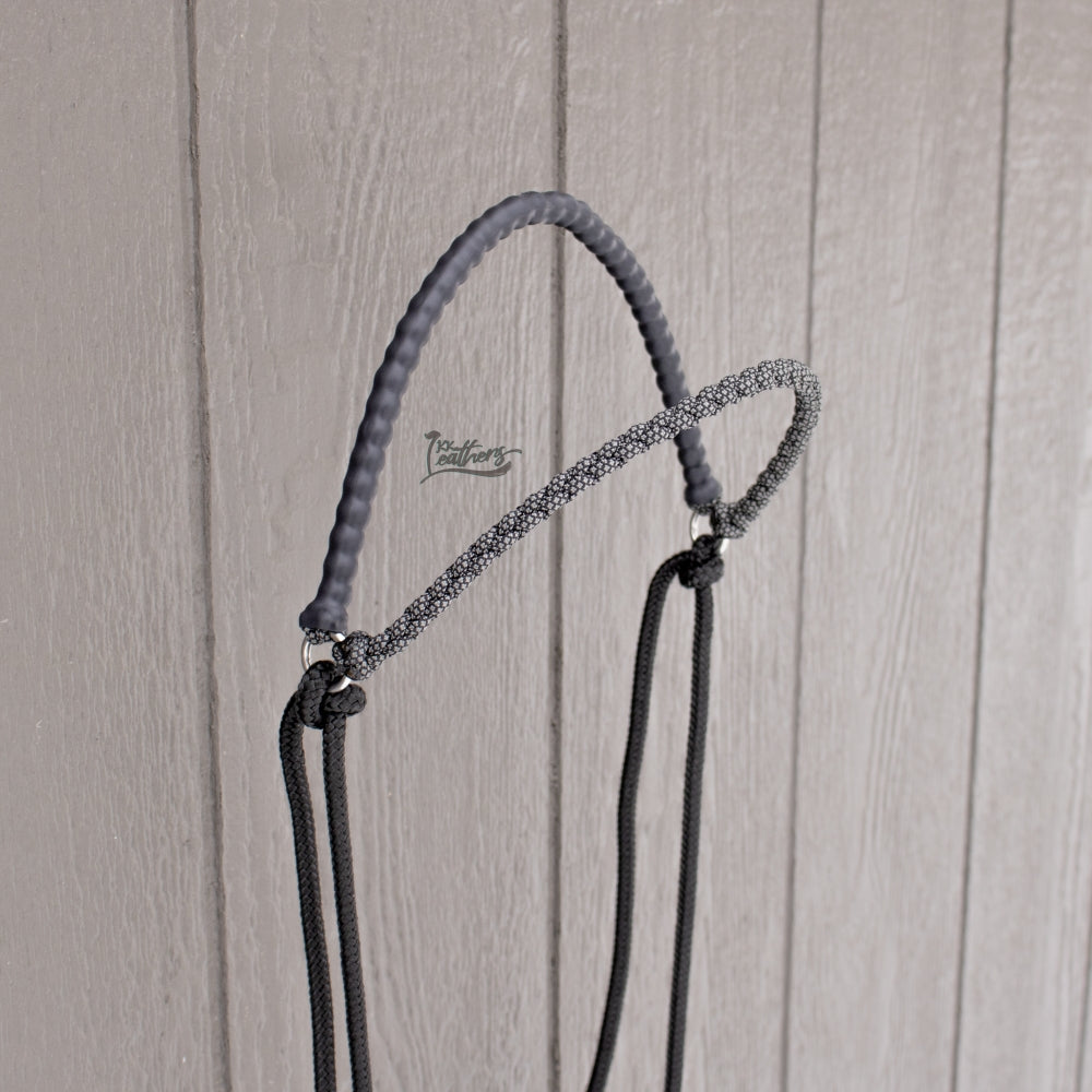 Charcoal Weighted Draw Bit Browband Headstall
