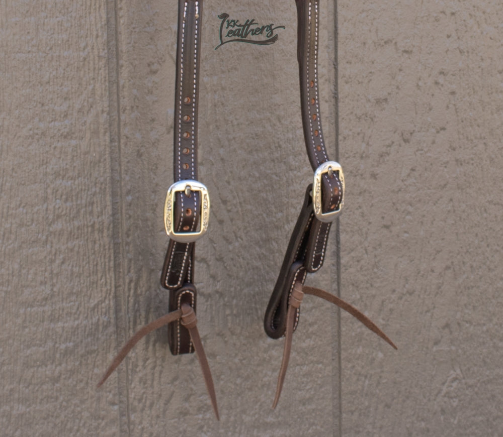 Black and Neon Pink Brow Balancer Silicone Beaded Designer Leather Headstall