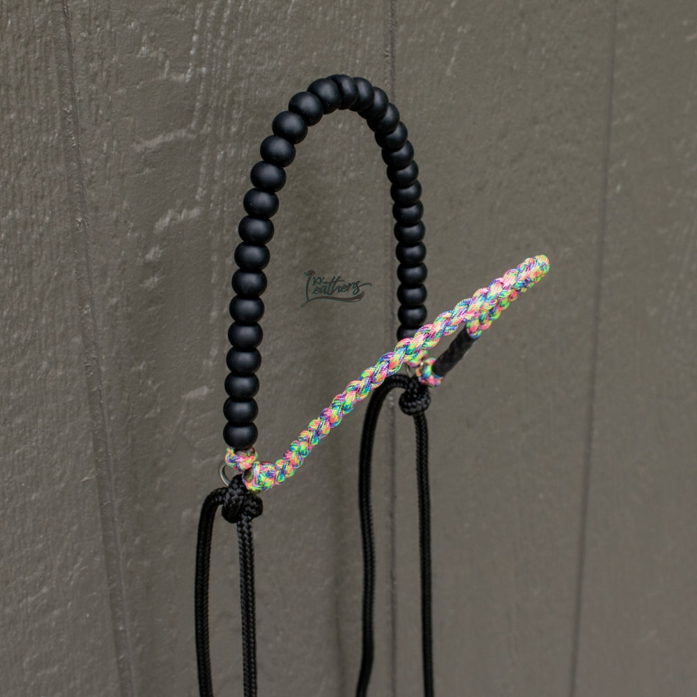 Retro Brow Balancer Silicone Beaded Draw Bit Headstall