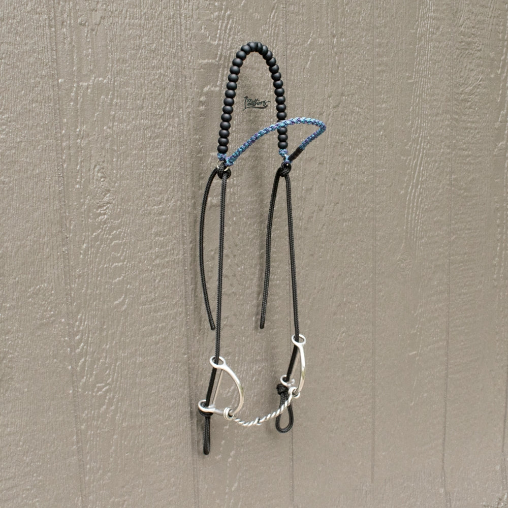 Mermaid Brow Balancer Silicone Beaded  Draw Bit Headstall