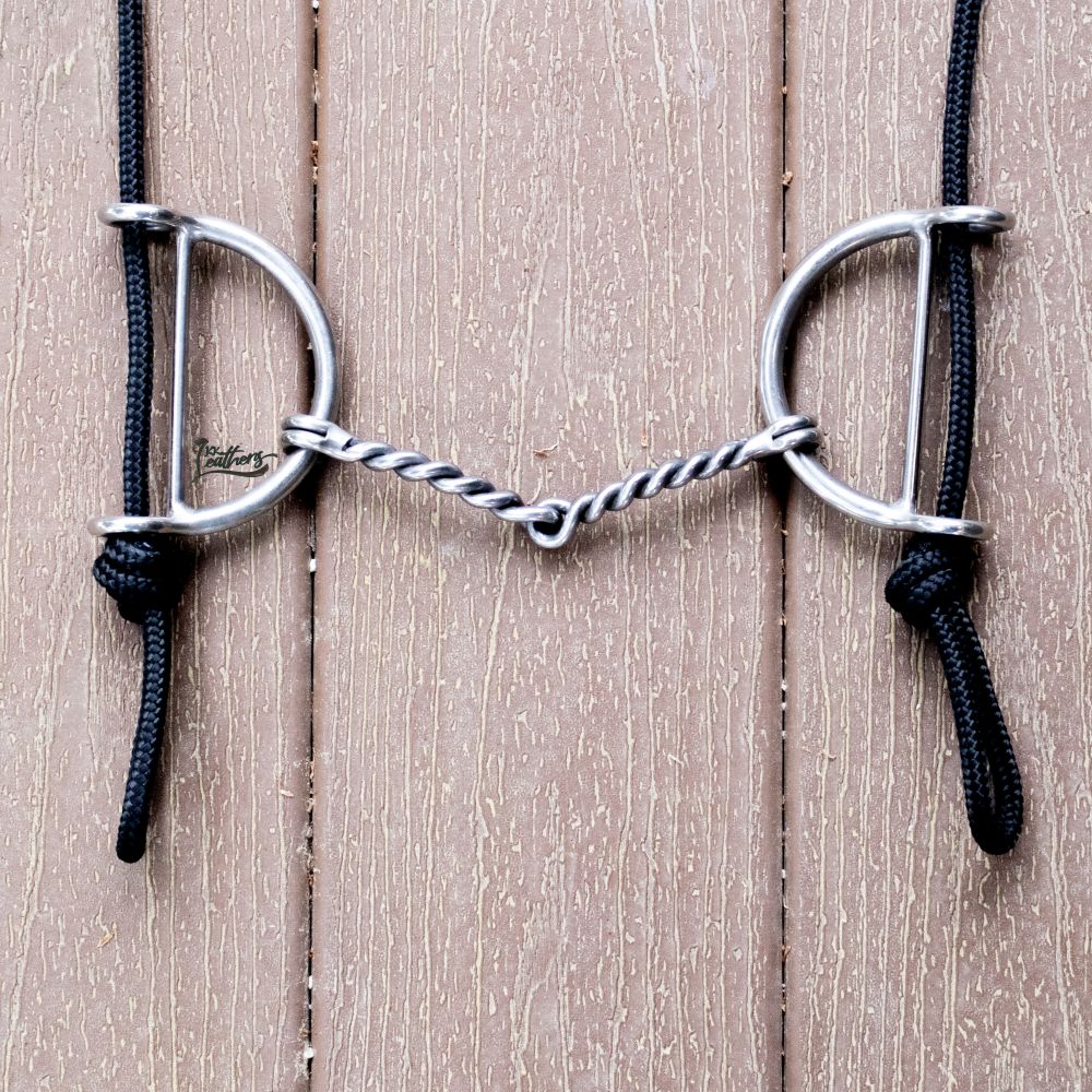 Rose Pink Brow Balancer Silicone Beaded Draw Bit Headstall
