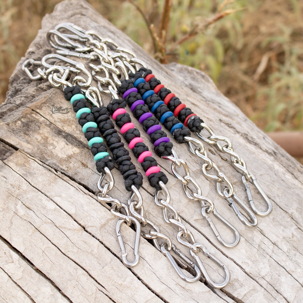 Black Knotted Curb Chain Collection