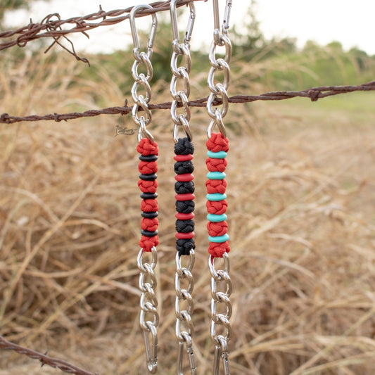Red Knotted Curb Chain Collection