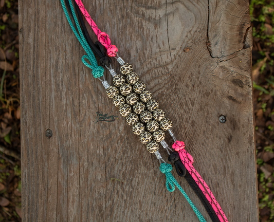 Leopard Collection Silicone Beaded Curb Strap