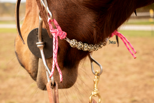 Hot Pink Leopard Silicone Beaded Curb Strap