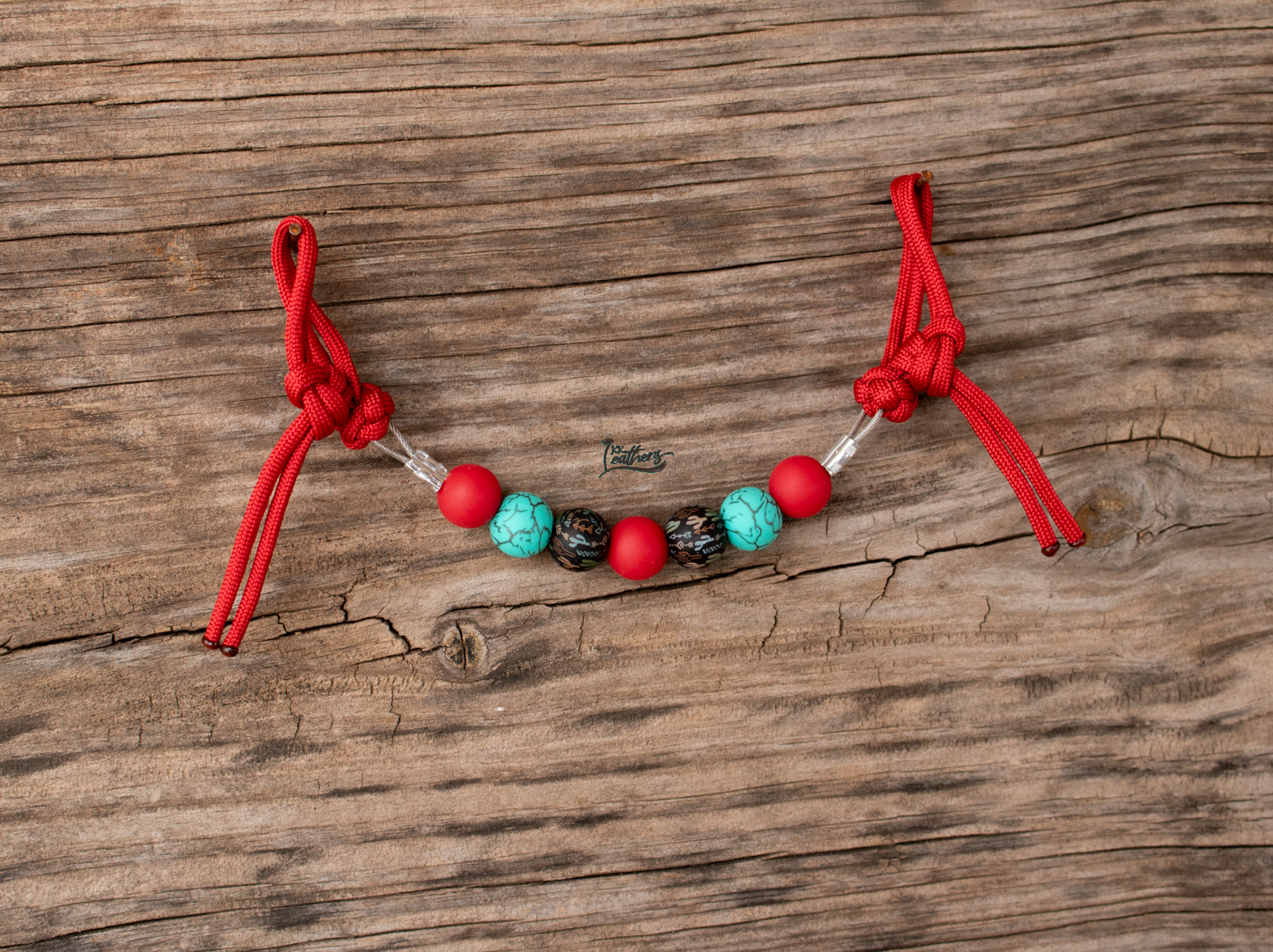 Red Turquoise Cactus Paracord Kush Kurb