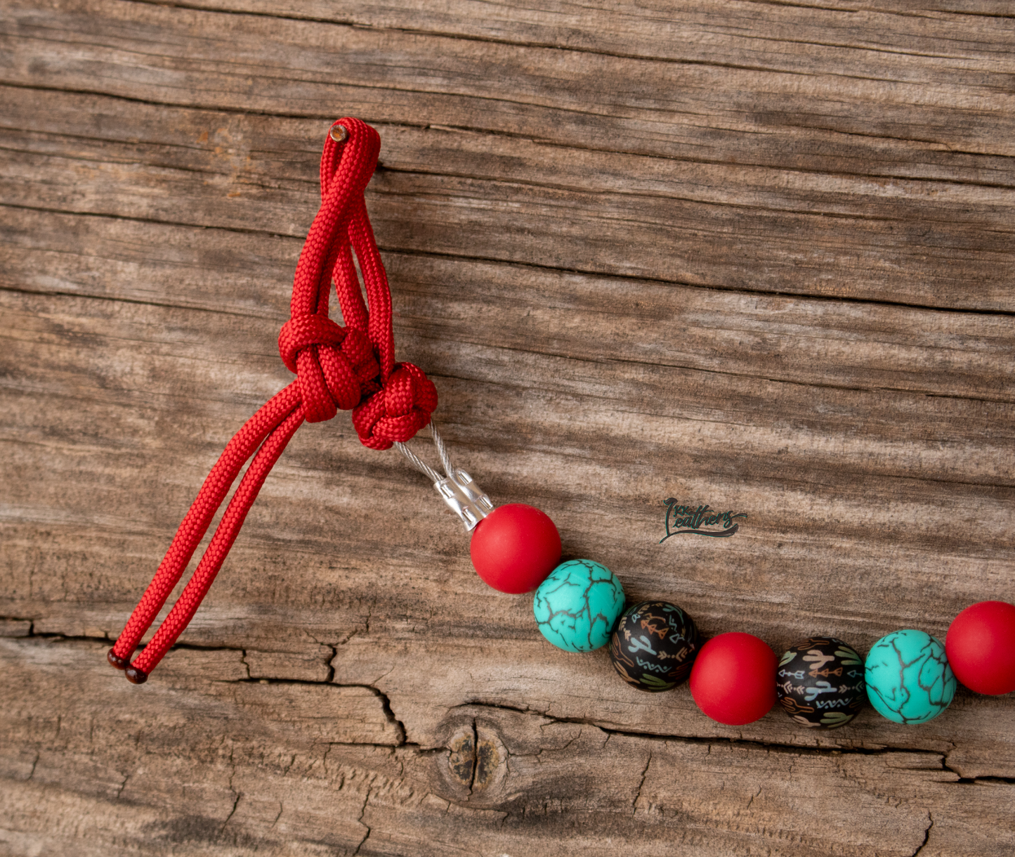 Red Turquoise Cactus Paracord Kush Kurb