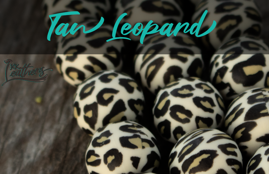 **CUSTOM ORDER** Leopard Silicone Beaded Curb Strap