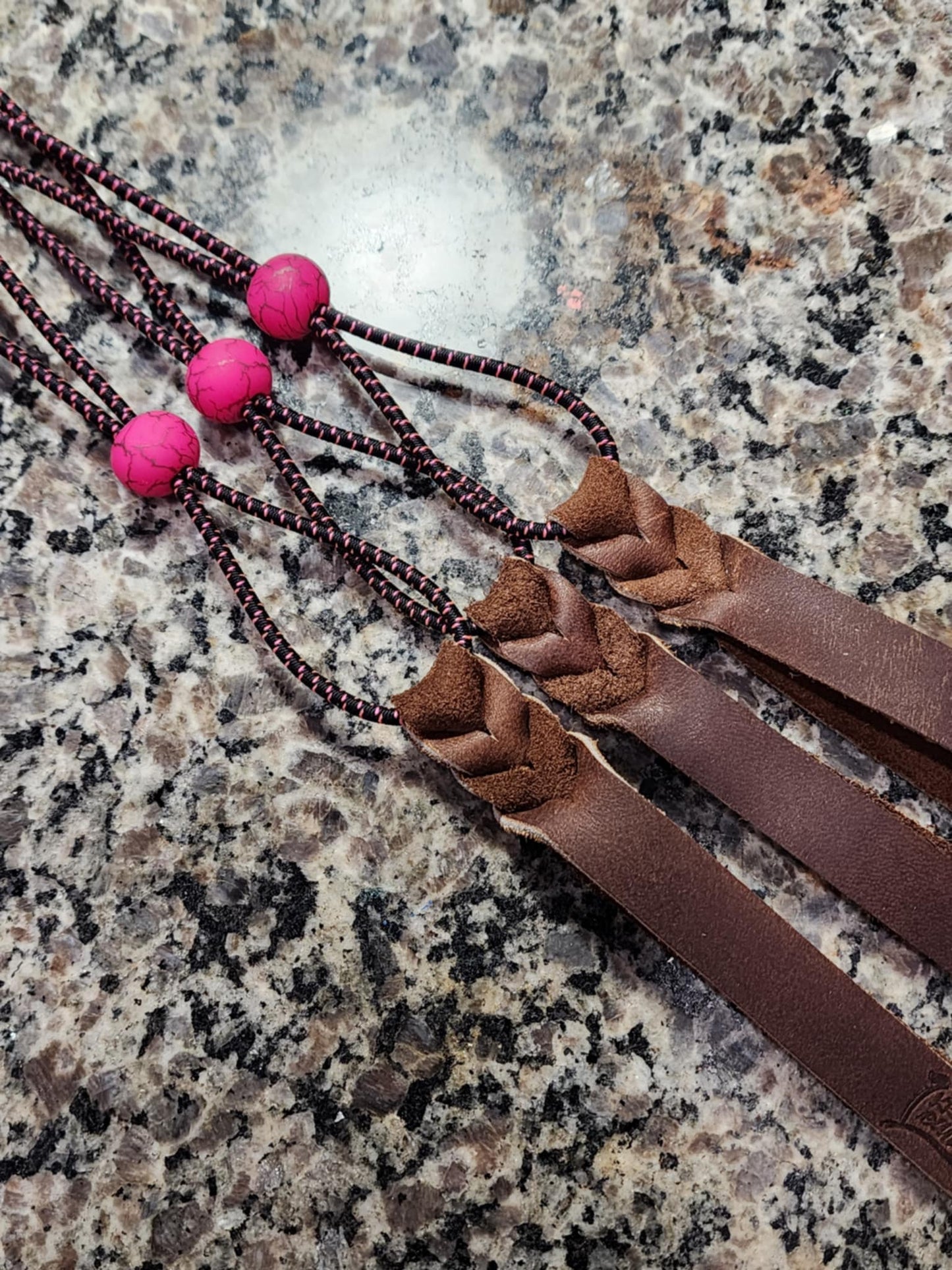 Pre-Order Black and Pink Pin Stripe Rope Bungee Strap